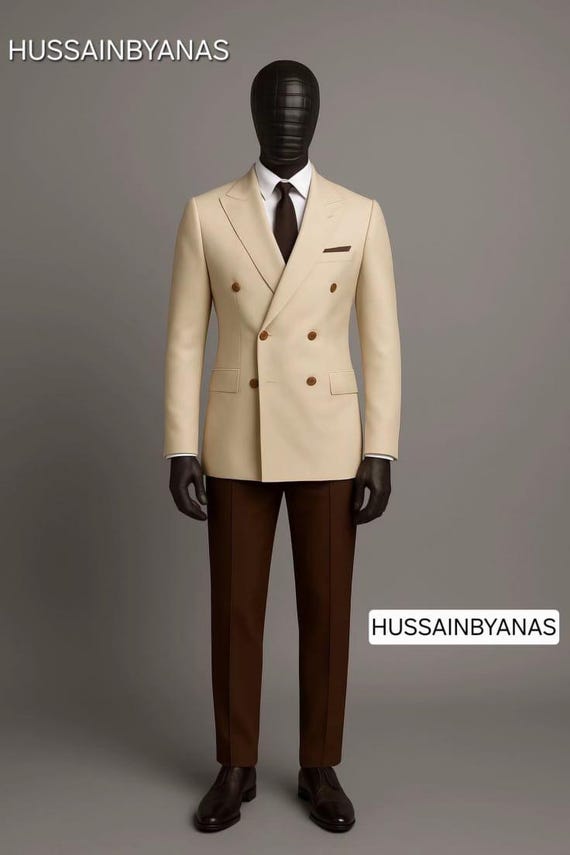 mens cream dress jacket Cream Linen Slim Fit Suit Jacket
