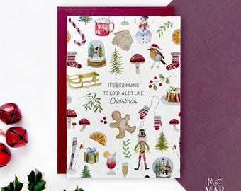 Christmas Joy Christmas card (A6) with envelope