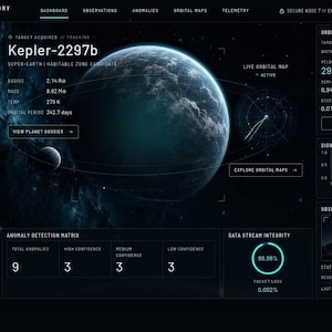 Deep Void Observatory WP Theme 1.0.0 + Core | Animated Instruments
