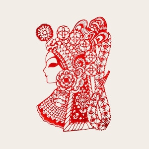 Handmade Chinese Paper Cut Art Three Kingdoms Heroes, Traditional Papercutting, Folk Window & Wall Decor image 1