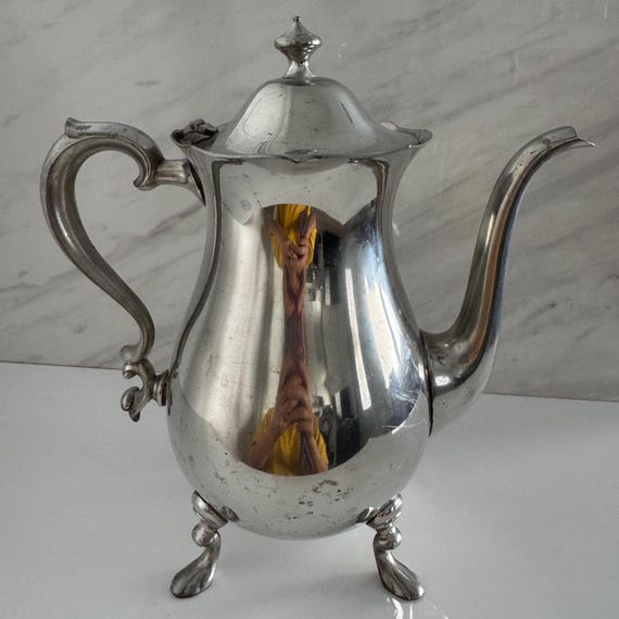 Vintage Haseler & Restall Pewter Teapot | Hand Crafted Sheffield