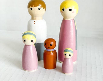 Peg doll family