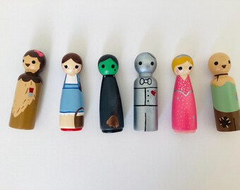 Wizard of Oz Peg Doll Set
