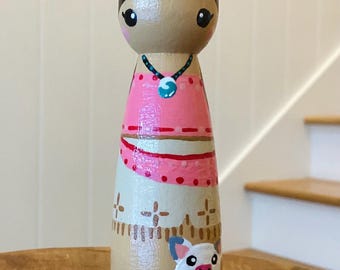Movie inspired peg doll