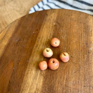 Dollhouse miniature individual apples