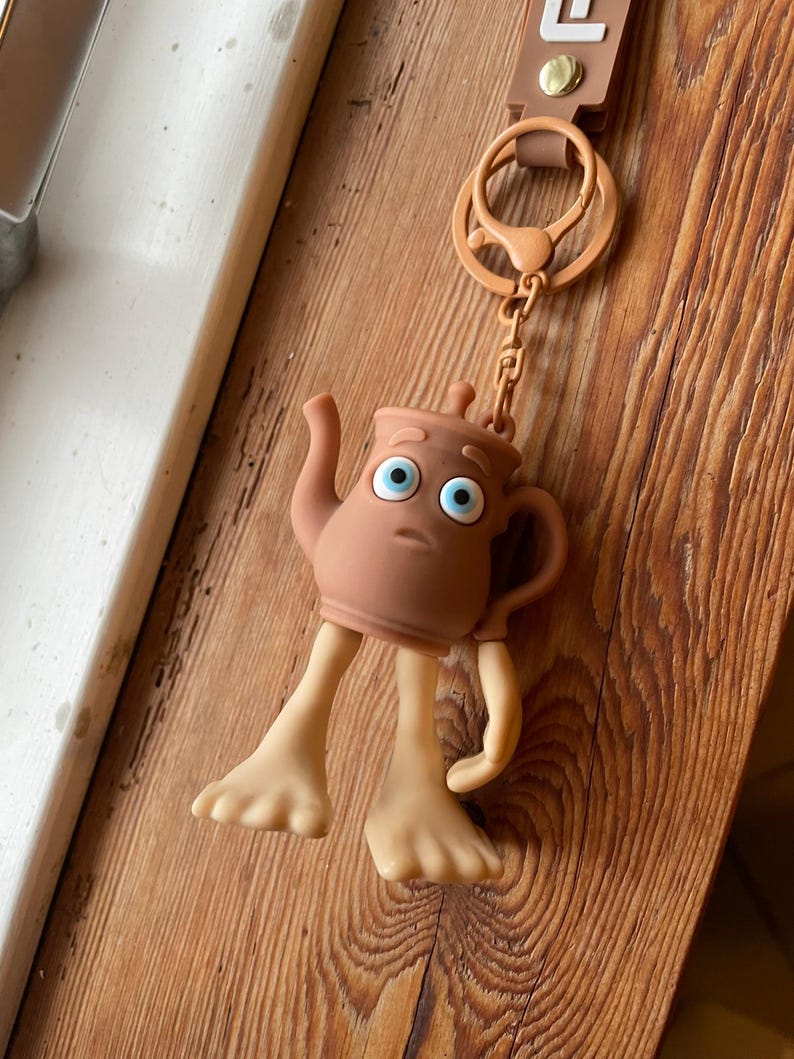 Italian Teapot Brainrot Meme Keychain: Funny Cartoon Bag Pendant - Etsy