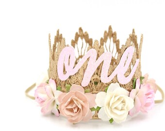 first birthday crown etsy