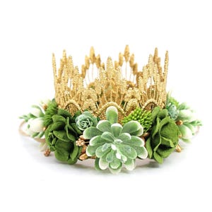 Succulent Crowns for Flower Girl - Etsy display picture 1