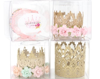 Keepsake box for Love Crush lace crown || gift box || CLEAR storage box