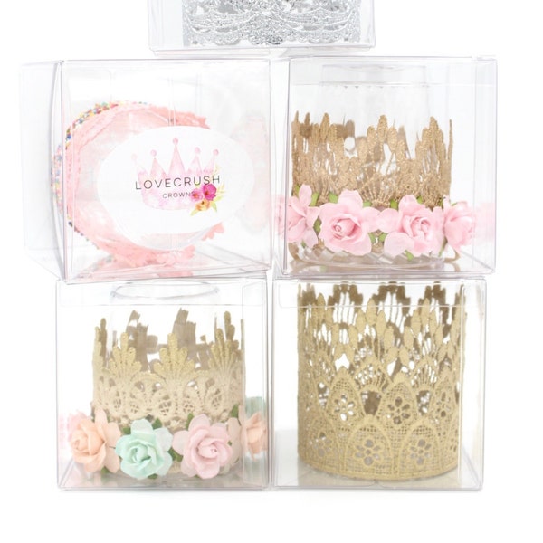 Keepsake box for Love Crush lace crown || gift box || CLEAR storage box