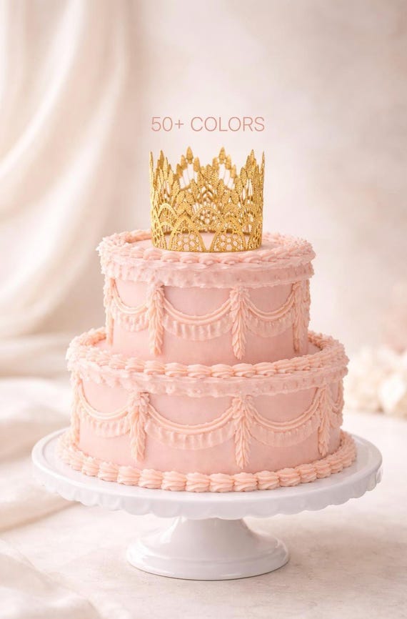 4 Pezzi Topper per Torta Corona Mini Corona Bouquet | FindTheDeal