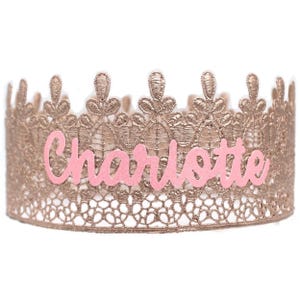 Personalisierte Geburtstag Krone -Benutzerdefinierte Name Krone, Prinzessin Tiara, Königin Krone, Brautjungfer Geschenk, Bachelorette Krone, Mädchen Geschenk, Mitarbeiter Geschenk