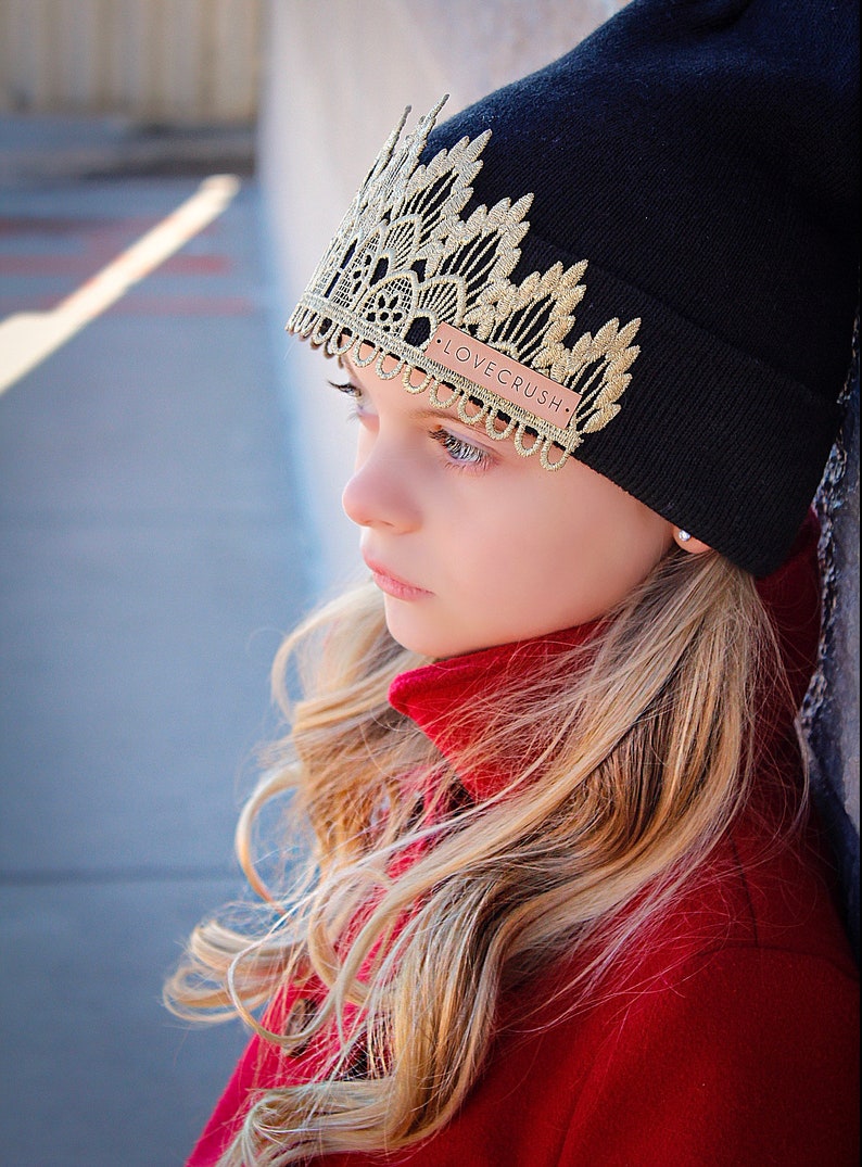 Tiara Beanies hat Choose ONE one size fits most children adults gifts for her image 7