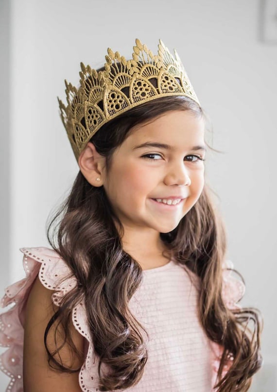 Gold Crown Sienna Tall Remastered FULL SIZE Lace Crown Handmade Gift for  Her -  Canada