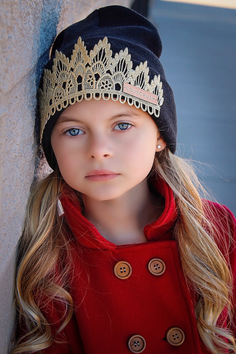 Tiara Beanies hat Choose ONE one size fits most children adults gifts for her image 3