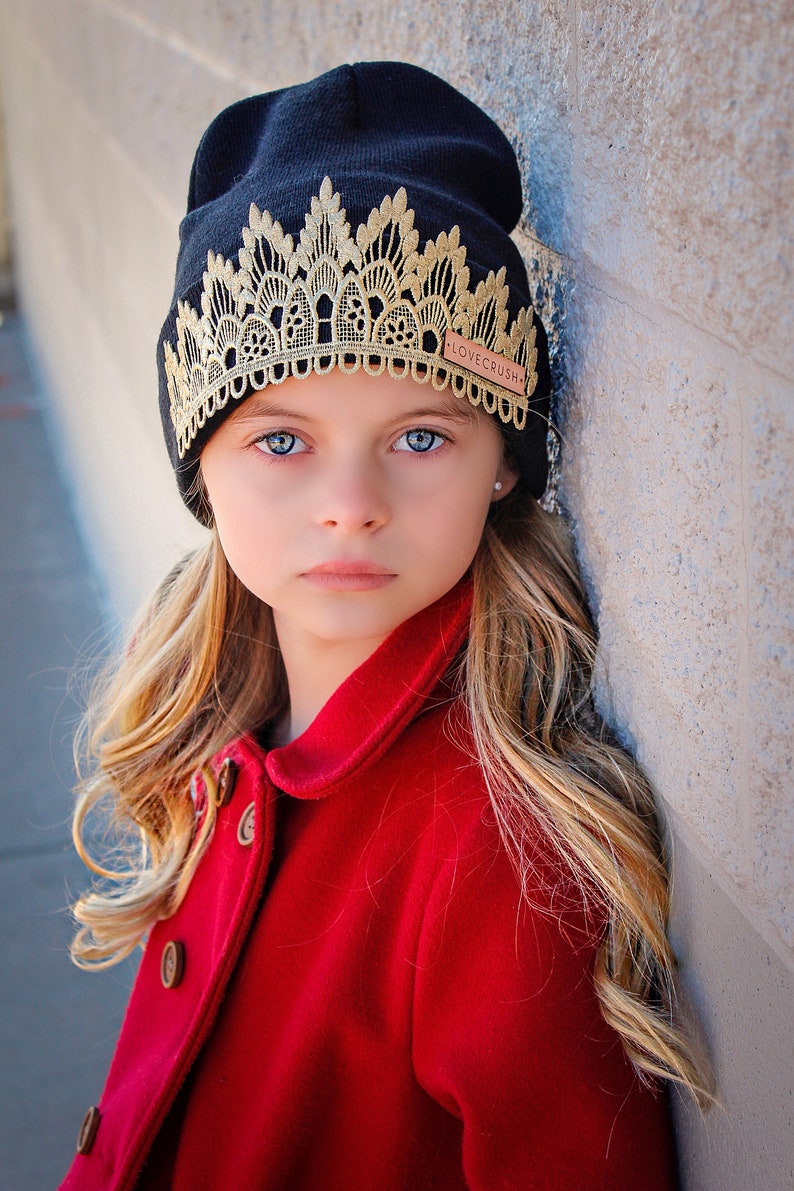 Tiara Beanies hat Choose ONE one size fits most children adults gifts for her image 6