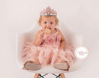 Tallulah lace tiara blush + rose gold || princess crown || birthday tiara || Love Crush Exclusive