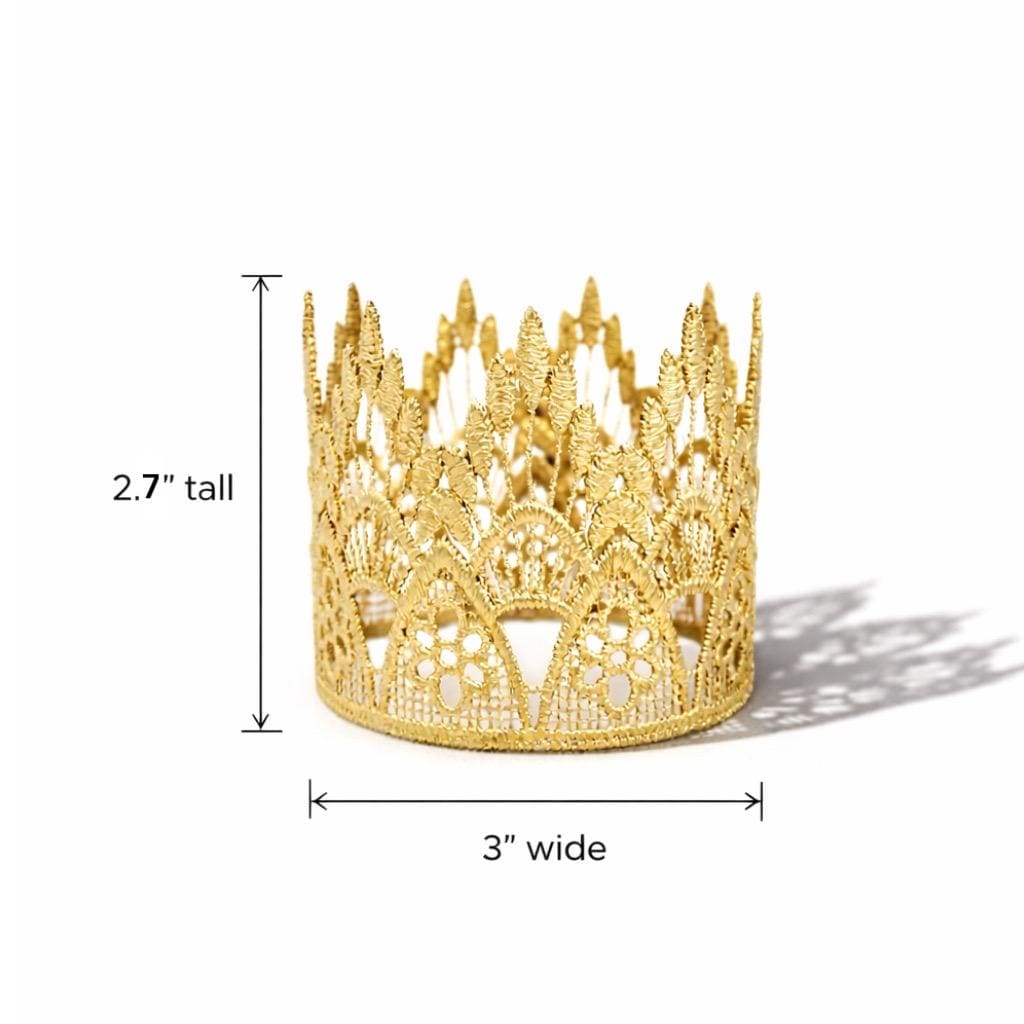 Set 2 Decorazioni Compleanno In Oro – Corona E Fascia Regolabili Per Festa A Tema