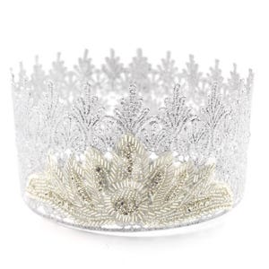 Glinda the Good Witch | Silver Lace Crown | Girls Princess Tiara  | Bachelorette Party | Gift for Her | fits ALL ages