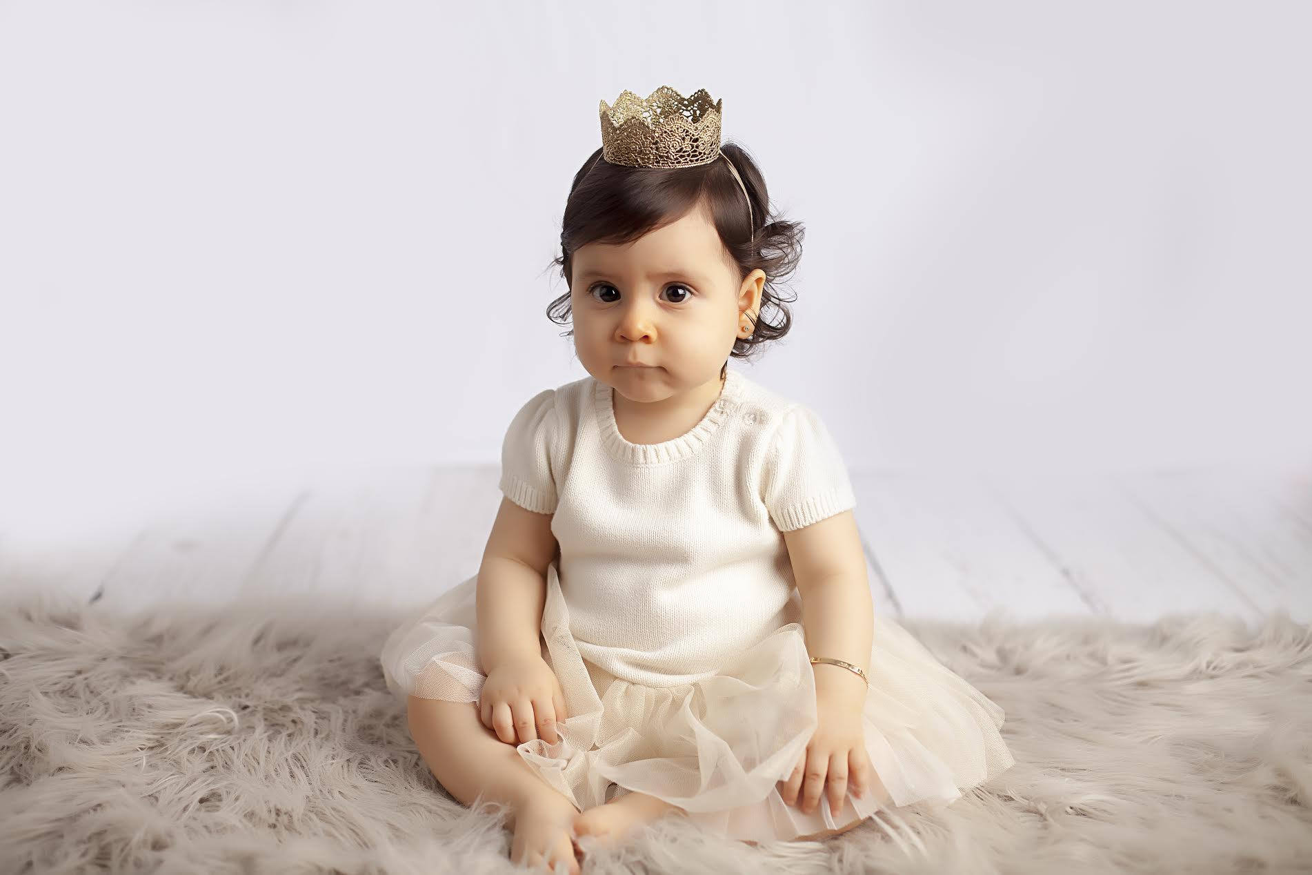 Chloe pasgeboren of 1e verjaardag mini kanten kroon hoofdband| Accessoires Haaraccessoires Hoofdbanden & Tulbanden WASBARE foto prop HEADBAND optie 