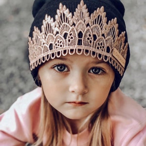 Tiara Beanies hat Choose ONE one size fits most children adults gifts for her image 5