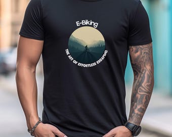 Ebike Shirt Effortless Escape Electric Bike T Shirt Funny Cycling Gift for Commuters and Bicycle Lovers