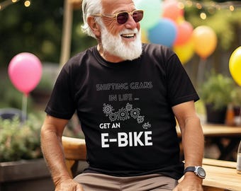 Shifting Gears Get an E-Bike Shirt, Ebike Commuter Tee, Pedal Assist Cycling Gift