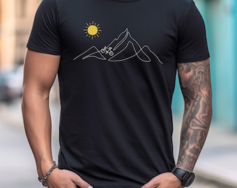 Ride Happy Cycling Tee, E-Bike Commuter Shirt, Bicycle Gift for Riders, Fun Bike Lifestyle Top, Happy Cyclist Unisex Shirt