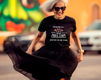 Matching Bike Couple T-Shirts - Funny Romantic Bicycle Tee, Matching Cycling Gift for Couples