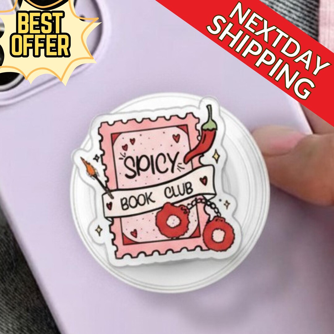 Spicy Book Club Magsafe Popsocket: Cute Bookish Magnetic Phone Grip ...