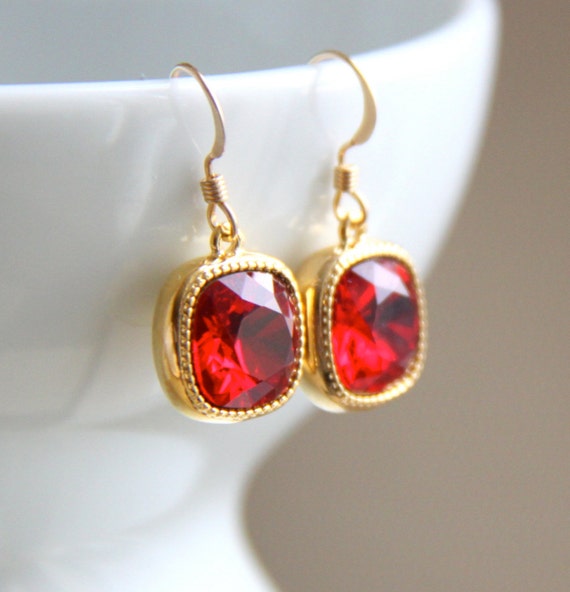 handmade gemstone jewelry birthday gift Dyed ruby 925 sterling silver earring boho earring gift for mom. gift for her wedding earring