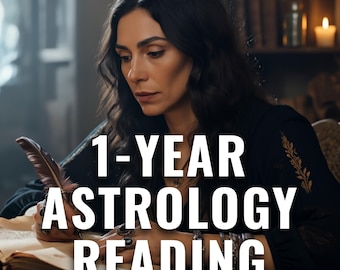 Spersonalizowana prognoza astrologiczna, osobisty horoskop, 12-miesięczny odczyt tranzytu, roczne prognozy przyszłości
