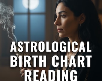 Detailed Astrological Birth Chart Reading with Psychic and Tarot Insights | Full Natal Chart Astrology & Life Guidance, Same Day Reading