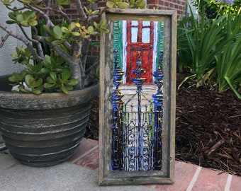 Garden District Gate - GICLEE stretched canvas