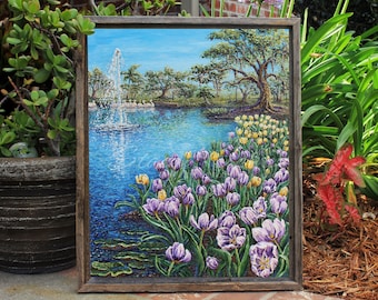 Tulips of City Park - GICLEE stretched canvas