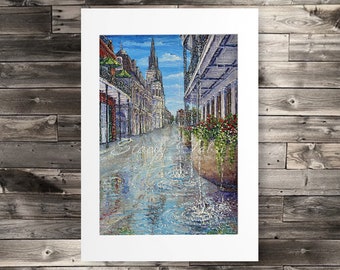 Reflections on Chartres St. - PAPER PRINT