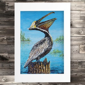 Louisiana Audubon Pelican - PAPER PRINT