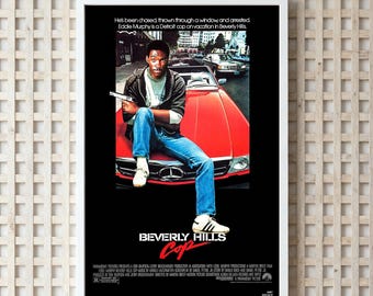 Beverly Hills Cop Movie Poster, HD Canvas Print, 1984, Unframed
