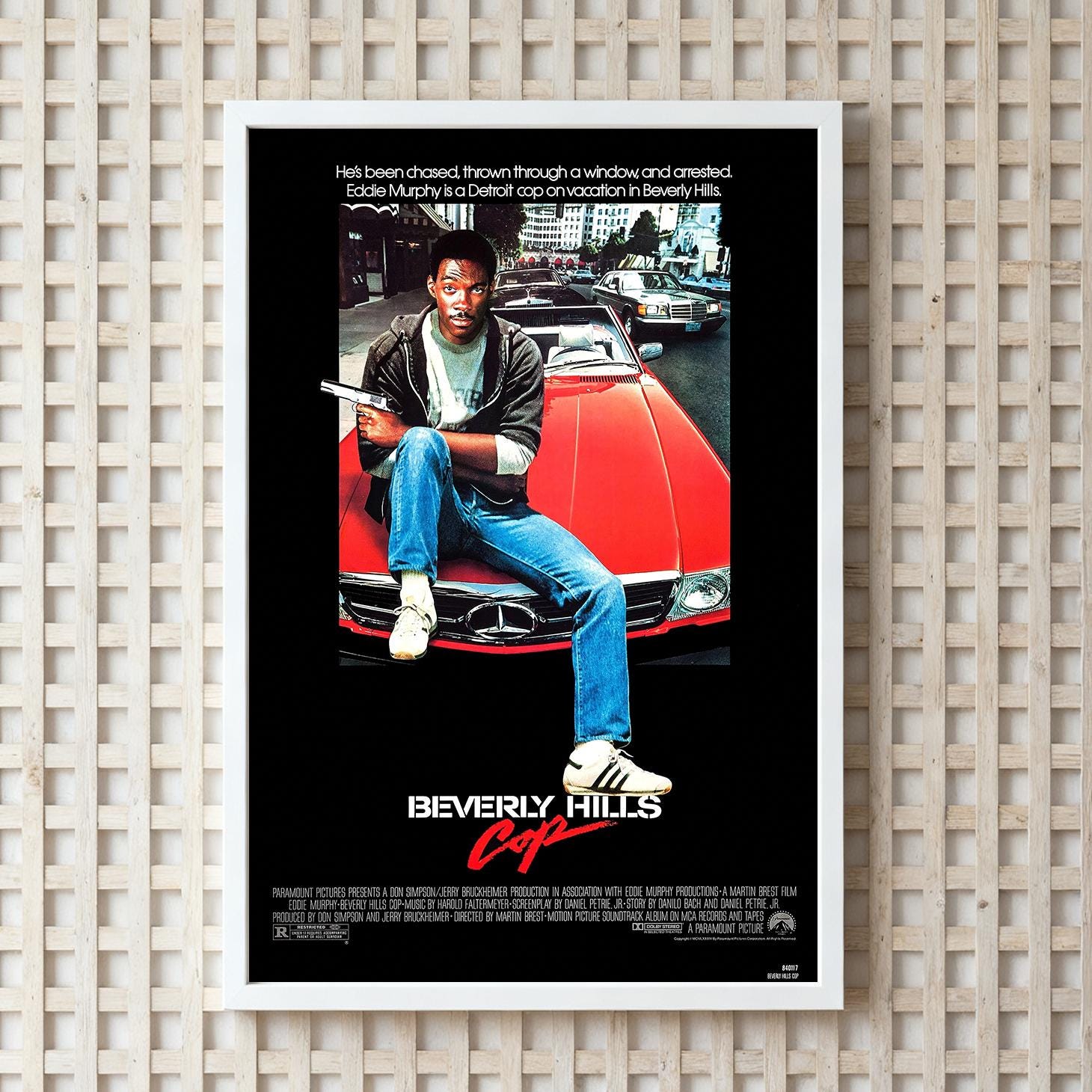 ビバリーヒルズ・コップ 映画ポスター、HDキャンバスプリント、1984年 