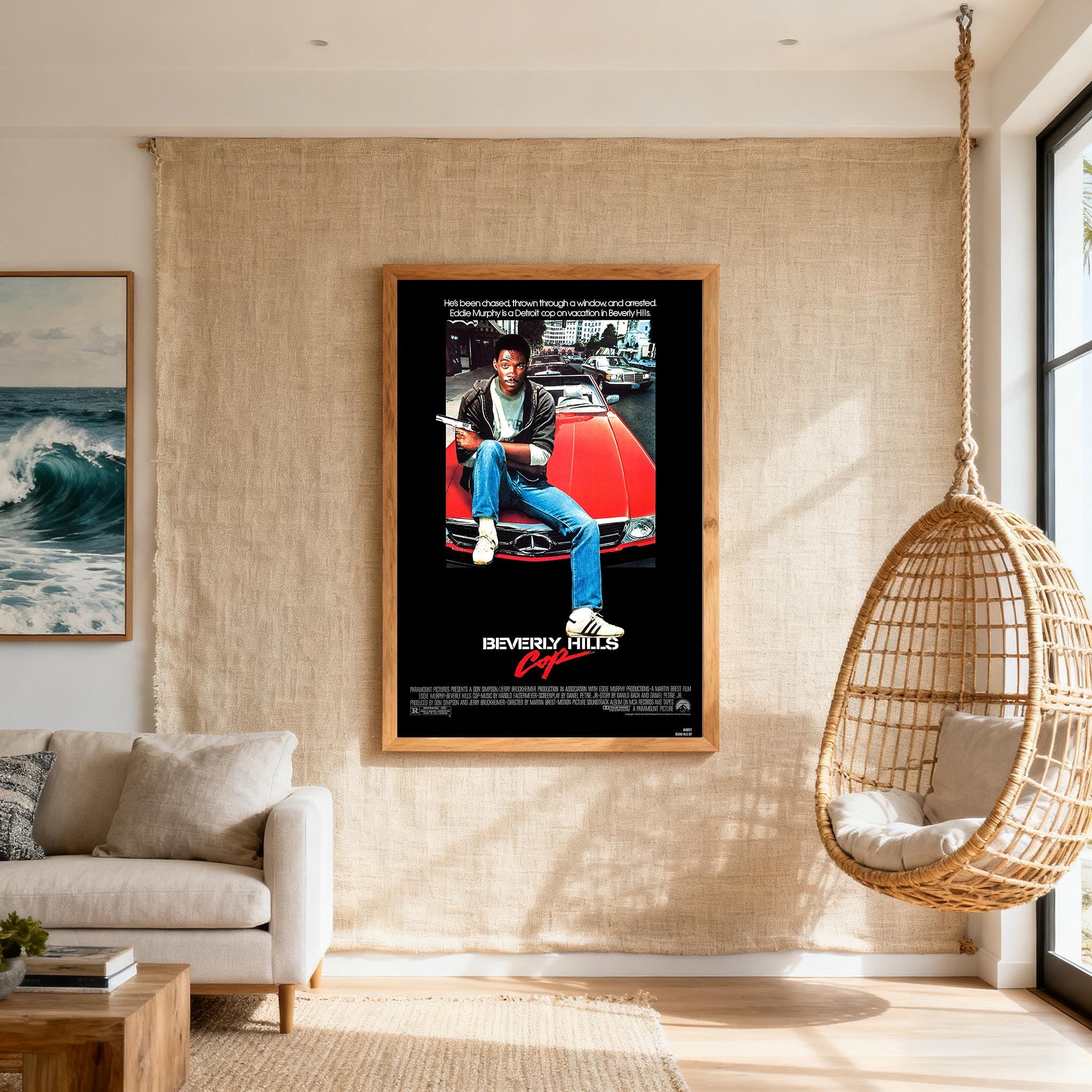 ビバリーヒルズ・コップ 映画ポスター、HDキャンバスプリント、1984年 