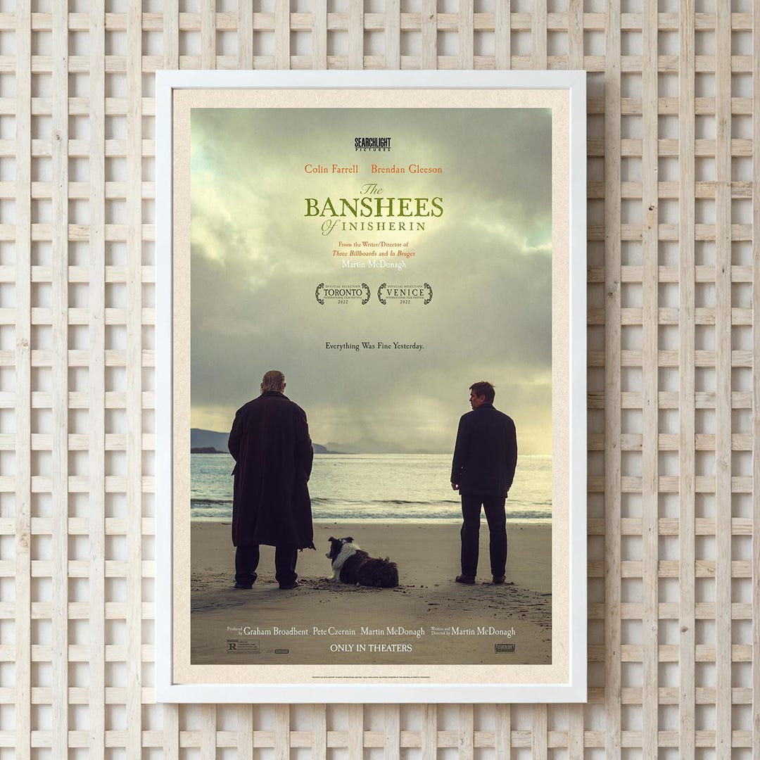 The Banshees Of Inisherin Movie Poster HD Waterproof Canvas Print the-banshees-of-inisherin-movie-poster-hd-waterproof-canvas-print