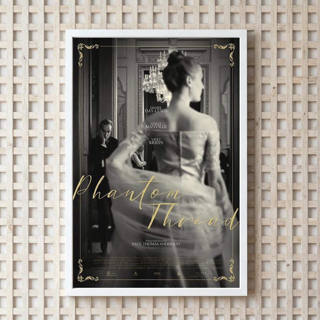 Phantom Thread Background Phantom Thread Movie Poster, HD Canvas Print, Wall Art Decor - Etsy