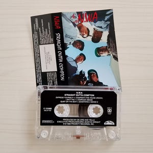 N.W.A – Straight Outta Compton Cassette / Hip Hop 1988 / Artículo de colección vintage