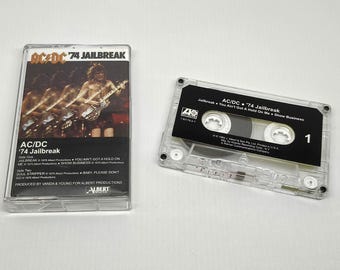 AC/DC – '74 Jailbreak EP | 1984 Hard Rock Cassette | Bon Scott Era | Jailbreak, Soul Stripper | Quality-Tested Collectible Gift