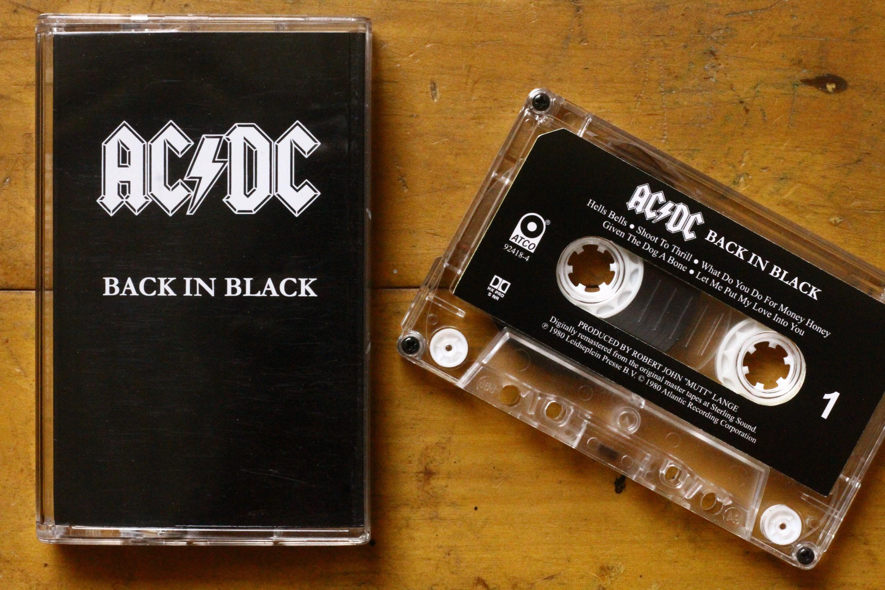 AC/DC – Back in Black カセットテープ | ハードロック 1980 