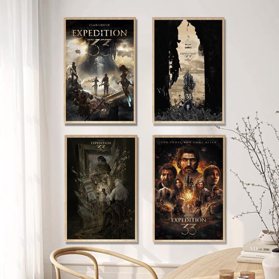 Clair Obscur Expedition 33 Canvas Print, Movie Wall Art