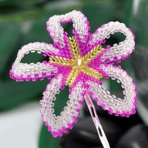 Beaded Plumeria Pattern The Lost Aloha Plumeria Pattern for beading Tropical Flowers for Weddings, Gifts and More image 2