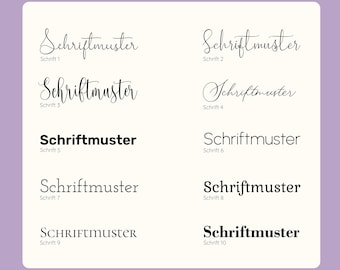 Personalized Stickers and Lettering | Vinyl Name Badges, Stickers, Custom Text & Wedding Signage | 10 Fonts, 26 Colors