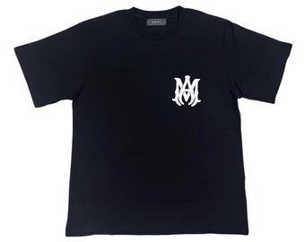 Minimalistisch Amiri zwart grafisch T-shirt
