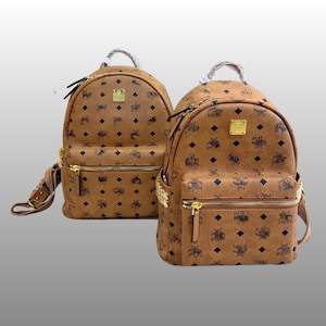 gold studded mini backpack Racer Metallic Mini: Women's Designer Backpack, Leather Thale Blanc Single top handle Valentino Garavani Gold Leather Rockstud